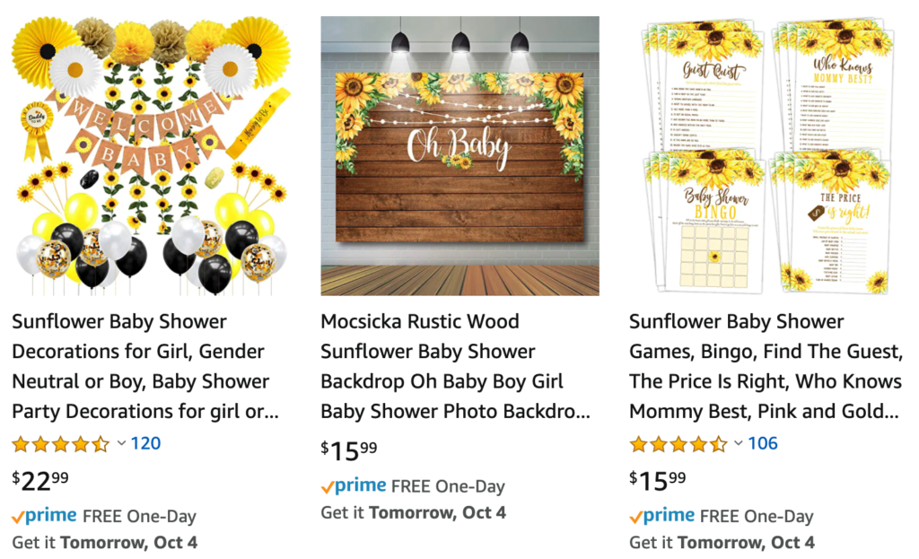 Little Sunflower Baby Shower